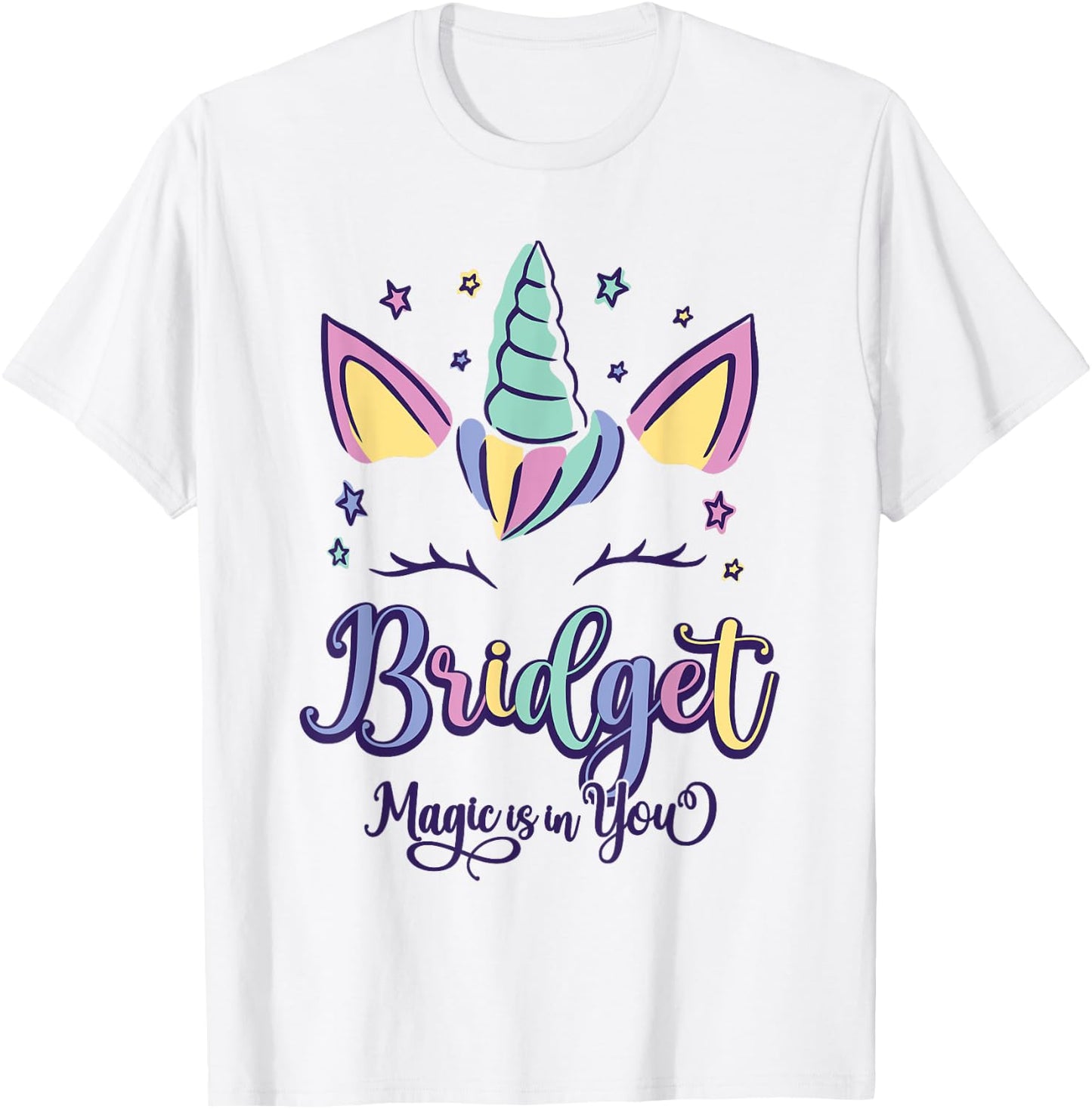 First Name Bridget Personalized I Love Bridget T-Shirt - T-Shirt | White