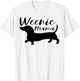 Weenie Mama Cute Dachshund Lover Weiner Dog Mom T-Shirt - T-Shirt | White