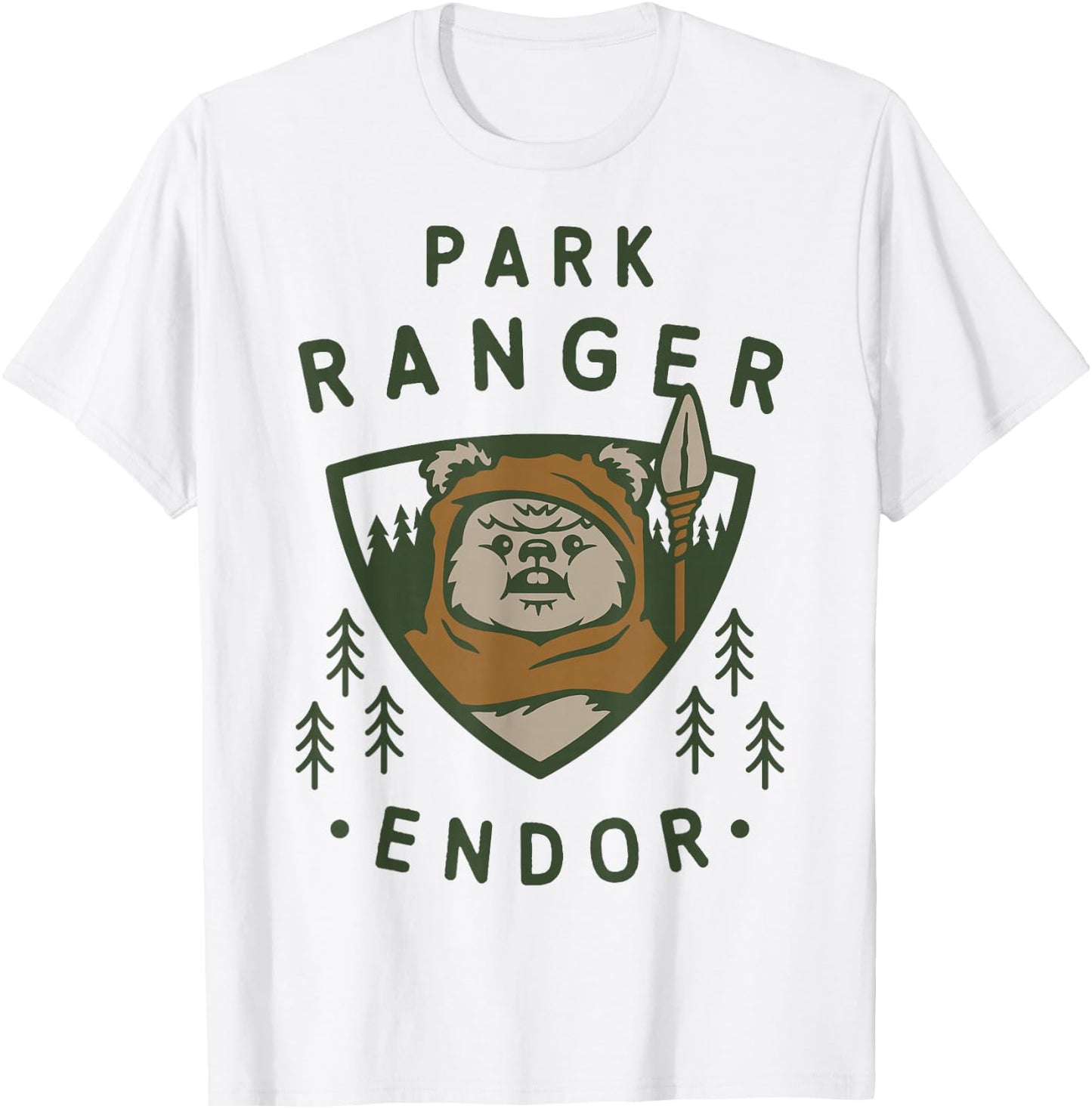 Star Wars Ewok Park Ranger Endor T-Shirt - T-Shirt | White
