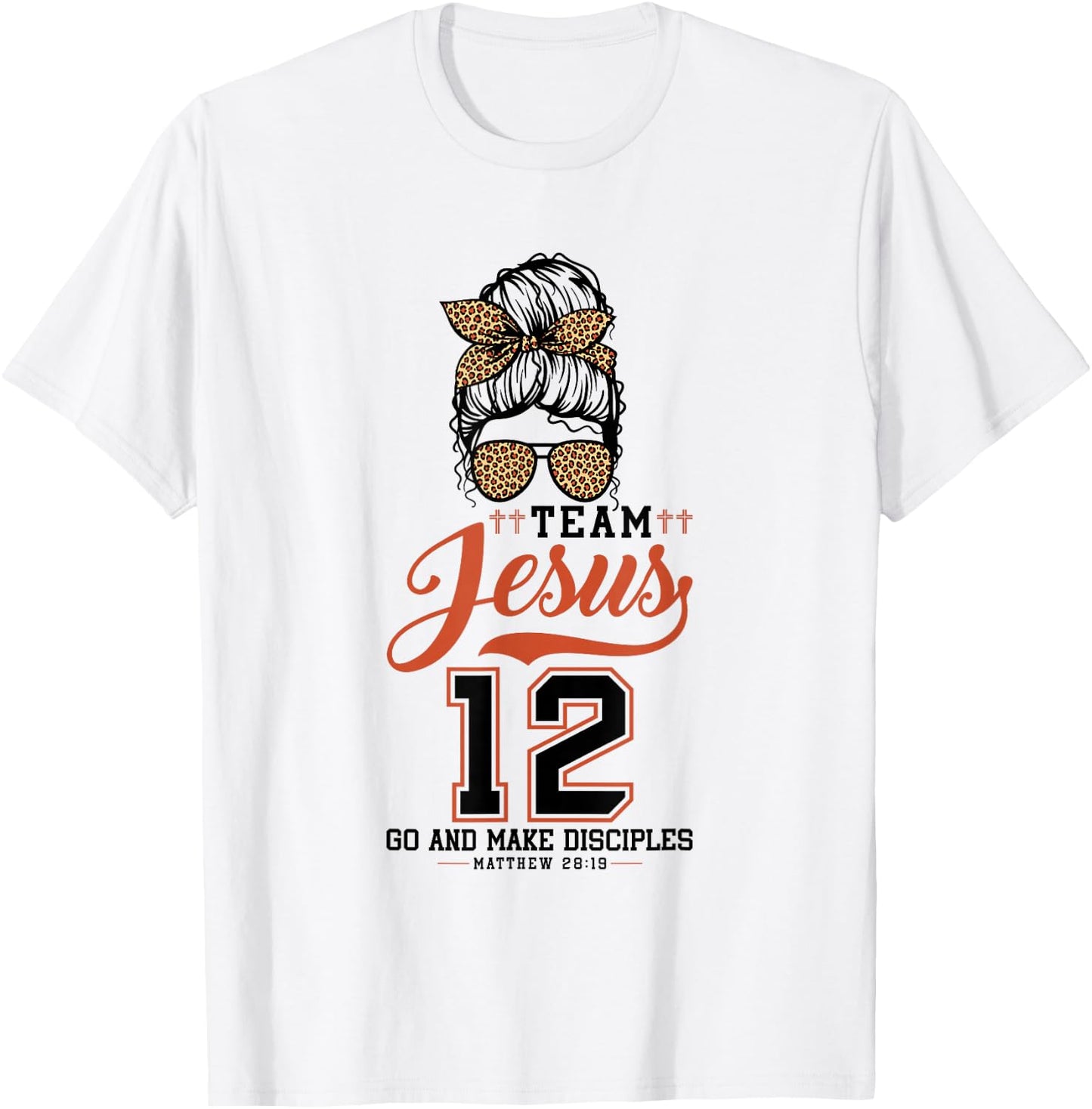 Jesus Baseball Team Jesus Christian Matthew 28:19 Verse T-Shirt - T-Shirt | White