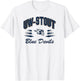 Wisconsin Stout Blue Devils Retro Diamond White T-Shirt - T-Shirt | White