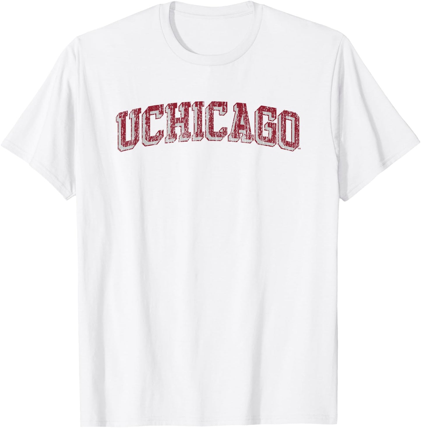 Chicago Maroons Retro Arch White Officially Licensed T-Shirt - T-Shirt | White