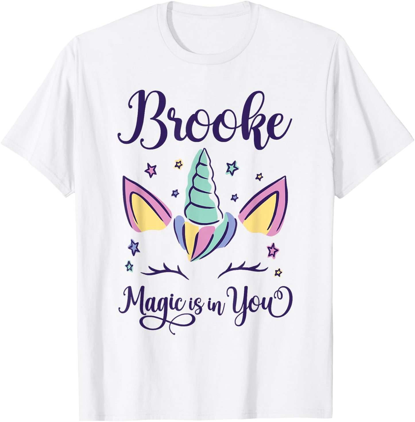 First Name Brooke Personalized I Love Brooke T-Shirt - T-Shirt | White