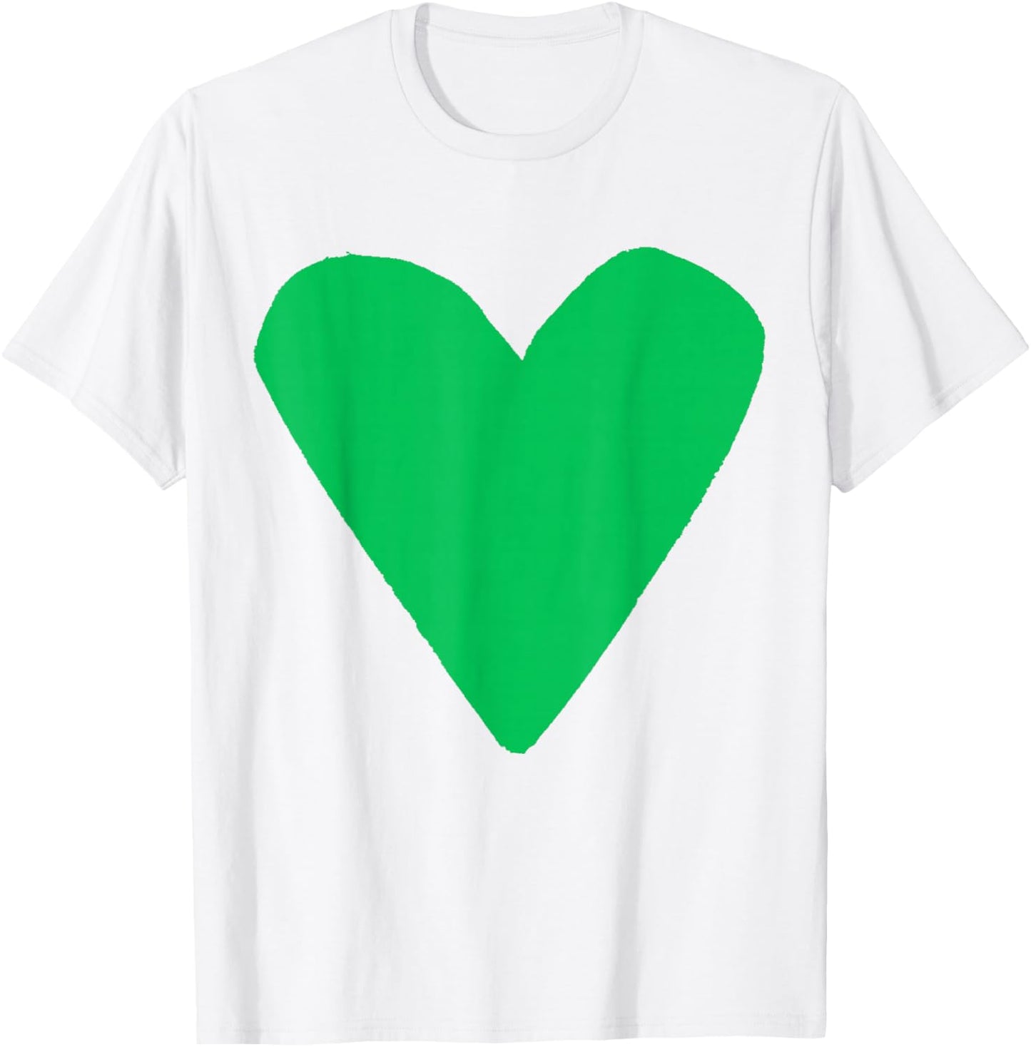 Green Heart Pink T-Shirt - T-Shirt | White