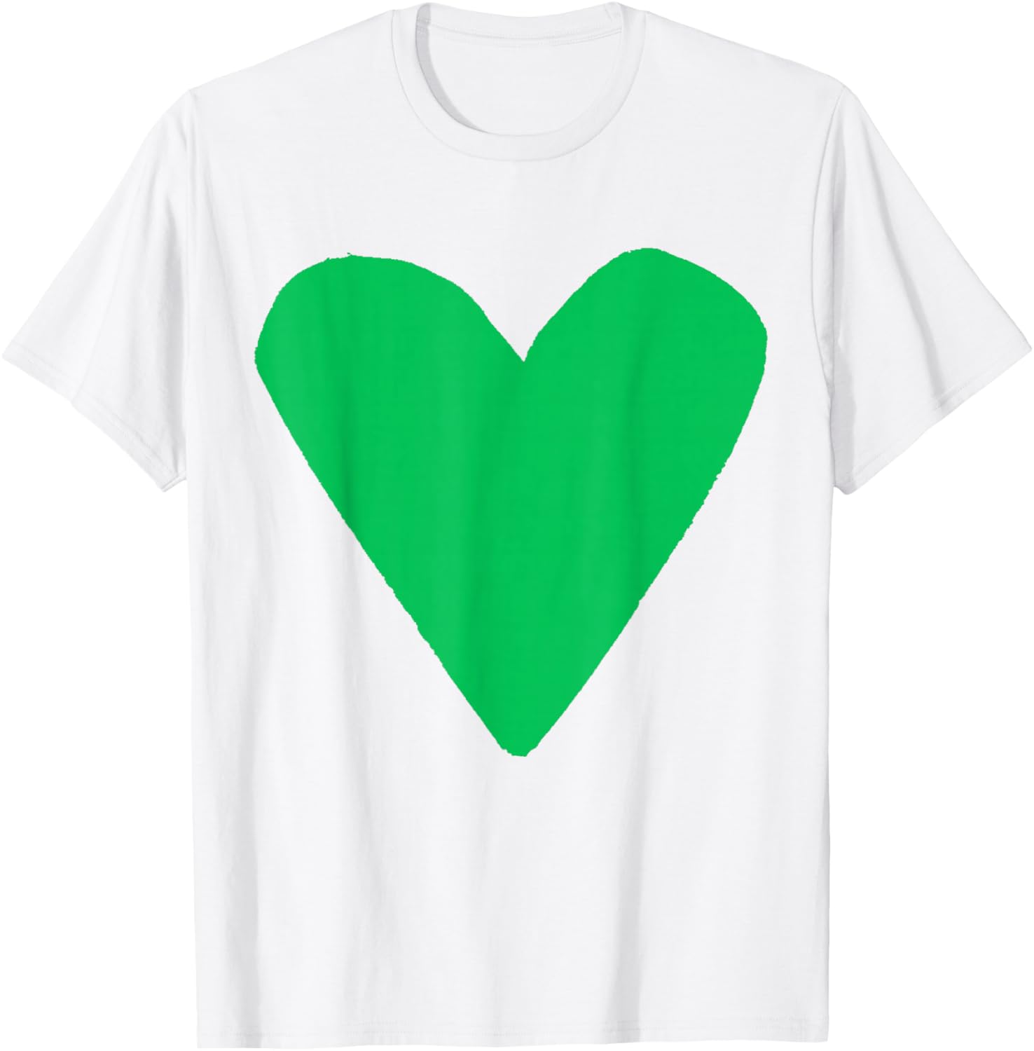 Green Heart Pink T-Shirt - T-Shirt | White