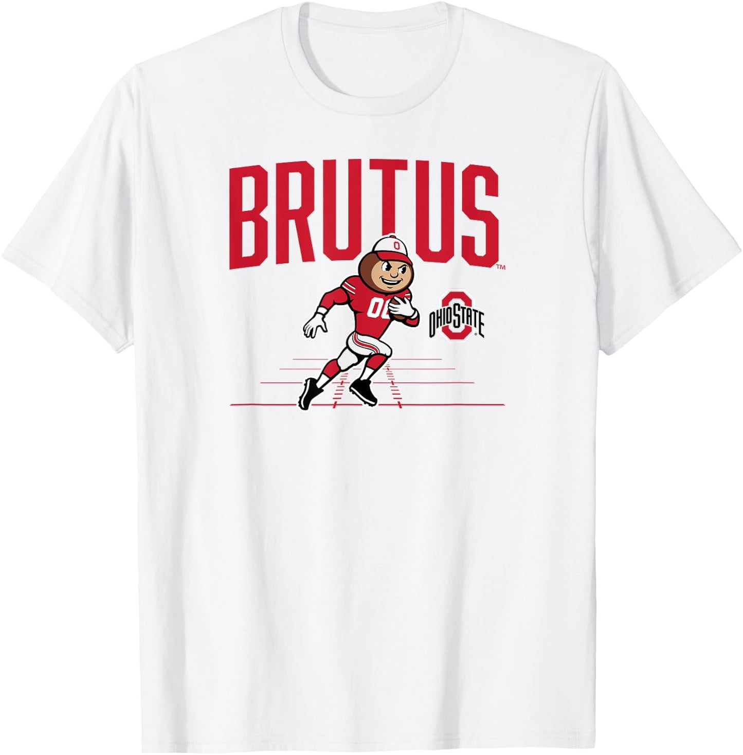 Ohio State Football: Brutus Mascot T-Shirt - T-Shirt | White