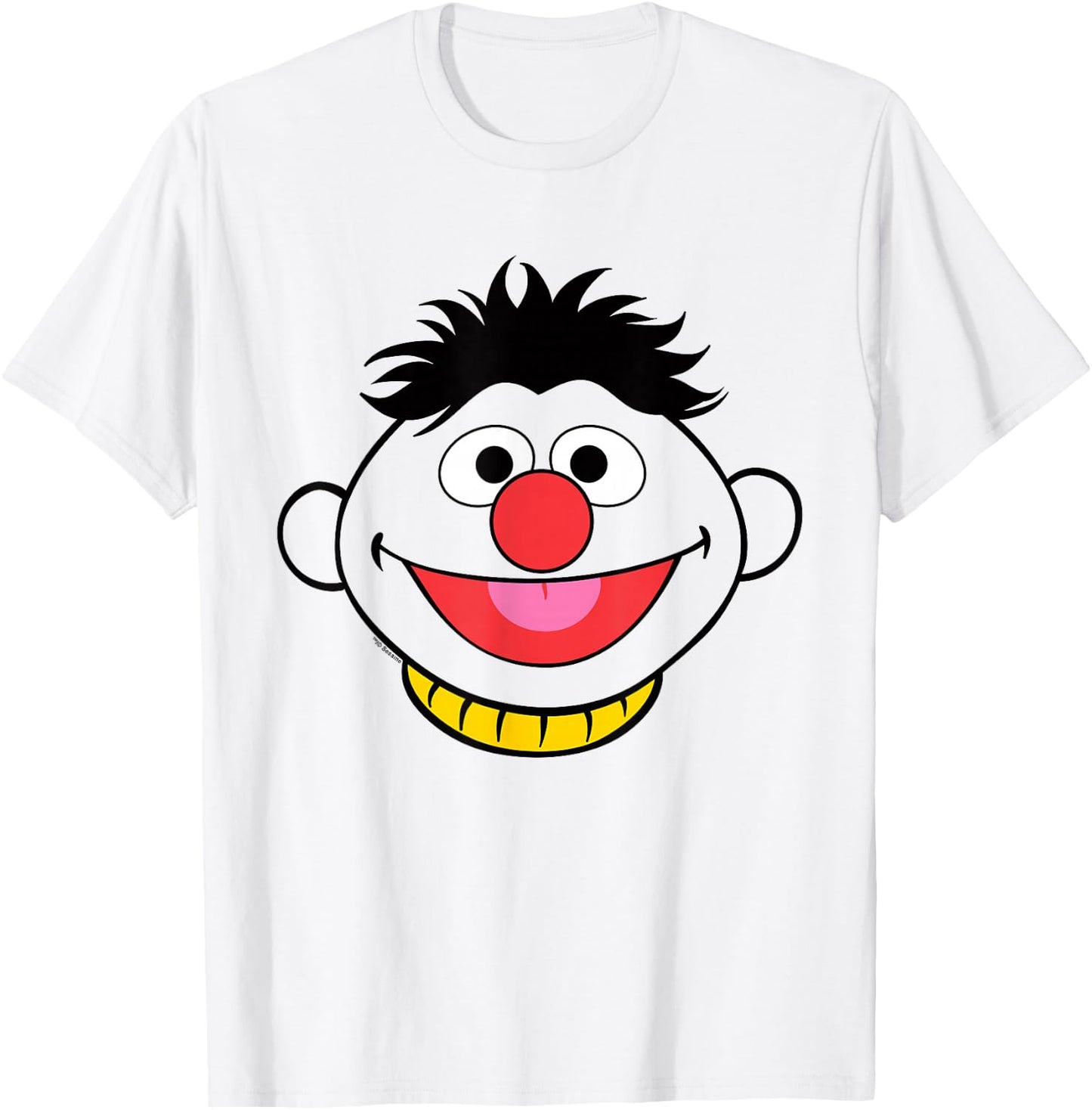 Sesame Street Ernie Full Face Halloween Costume T-Shirt - T-Shirt | White