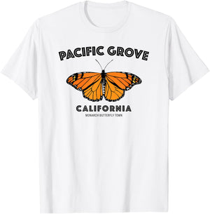 Pacific Grove California Monarch Butterfly Town T-Shirt - T-Shirt | White