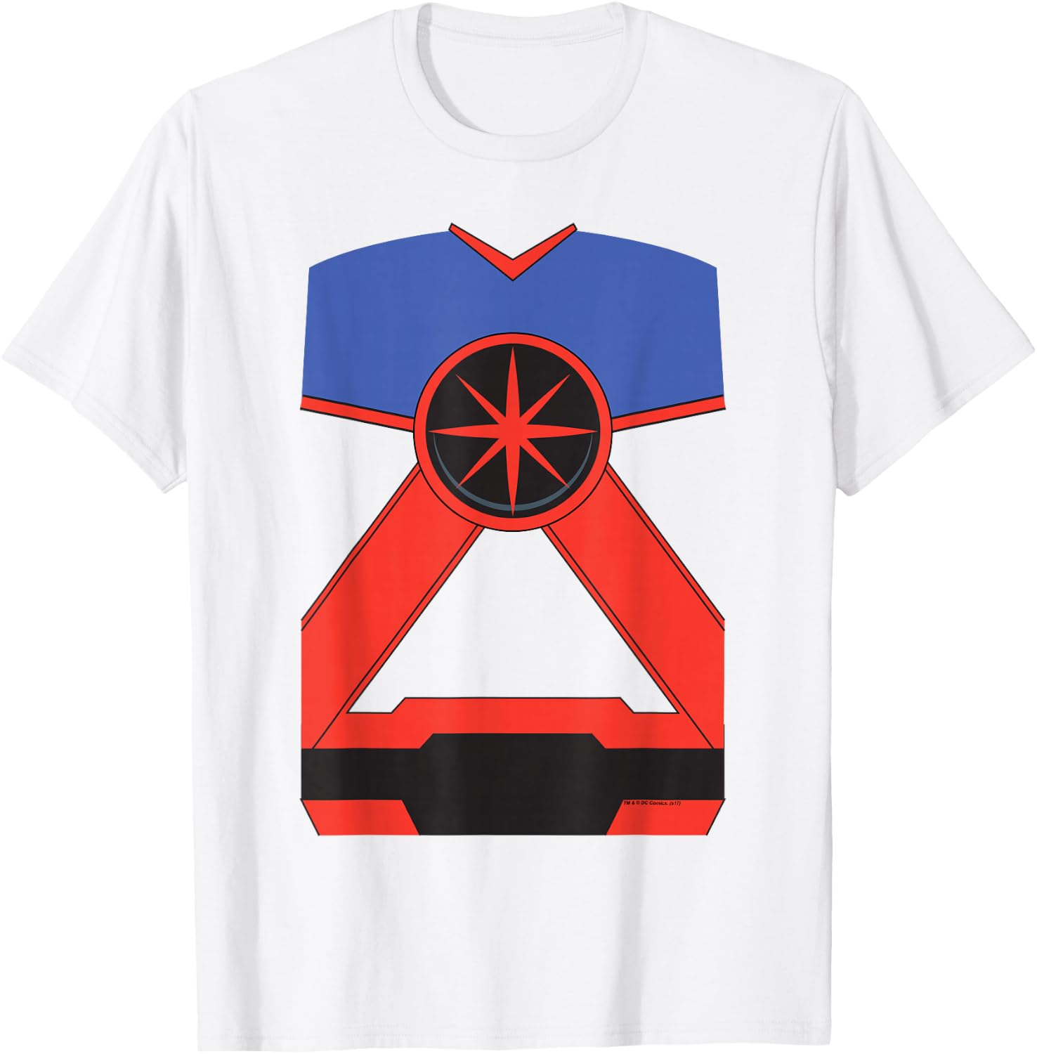 Justice League Martian Manhunter Uniform Halloween Costume T-Shirt - T-Shirt | White