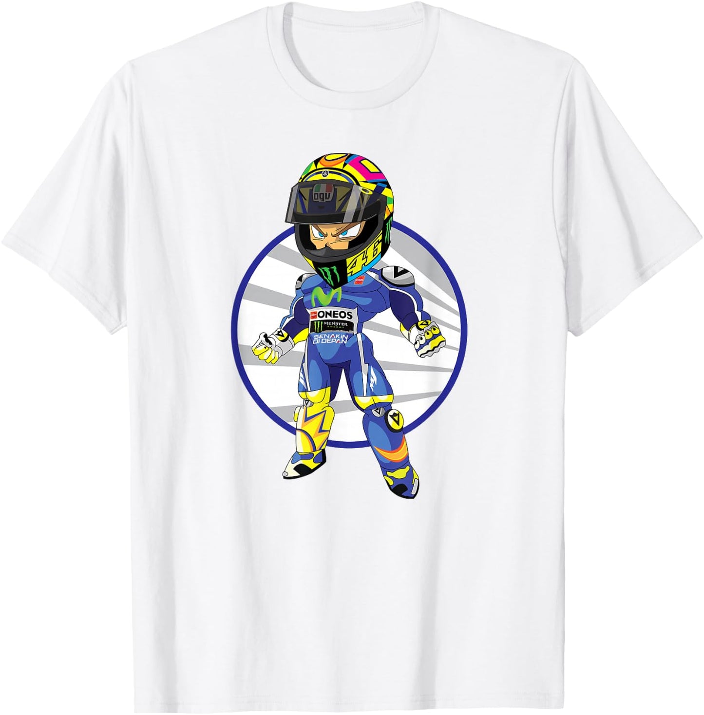 Corsa Designs Forza Vale Moto GP Motorcycle Racing T-Shirt - T-Shirt | White