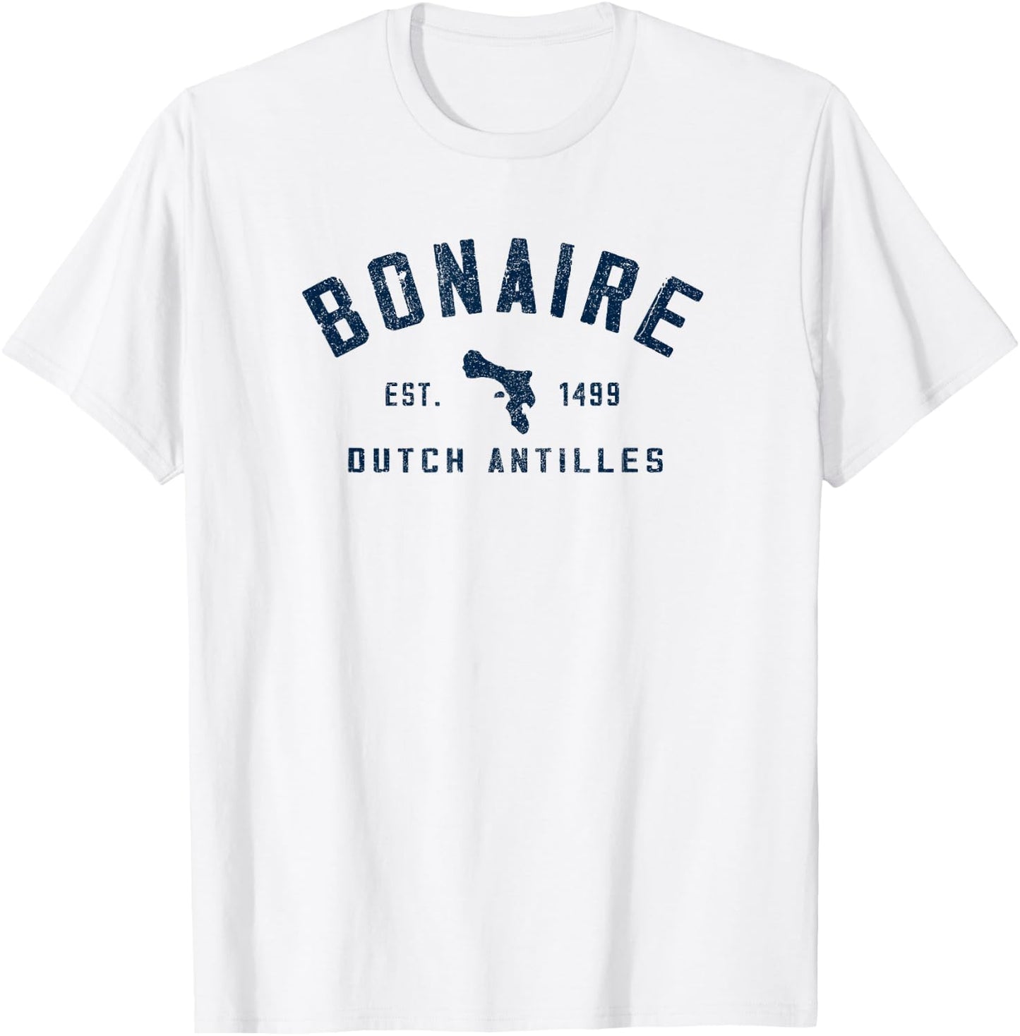 Bonaire Est 1499 Holiday Souvenir T-Shirt - T-Shirt | White