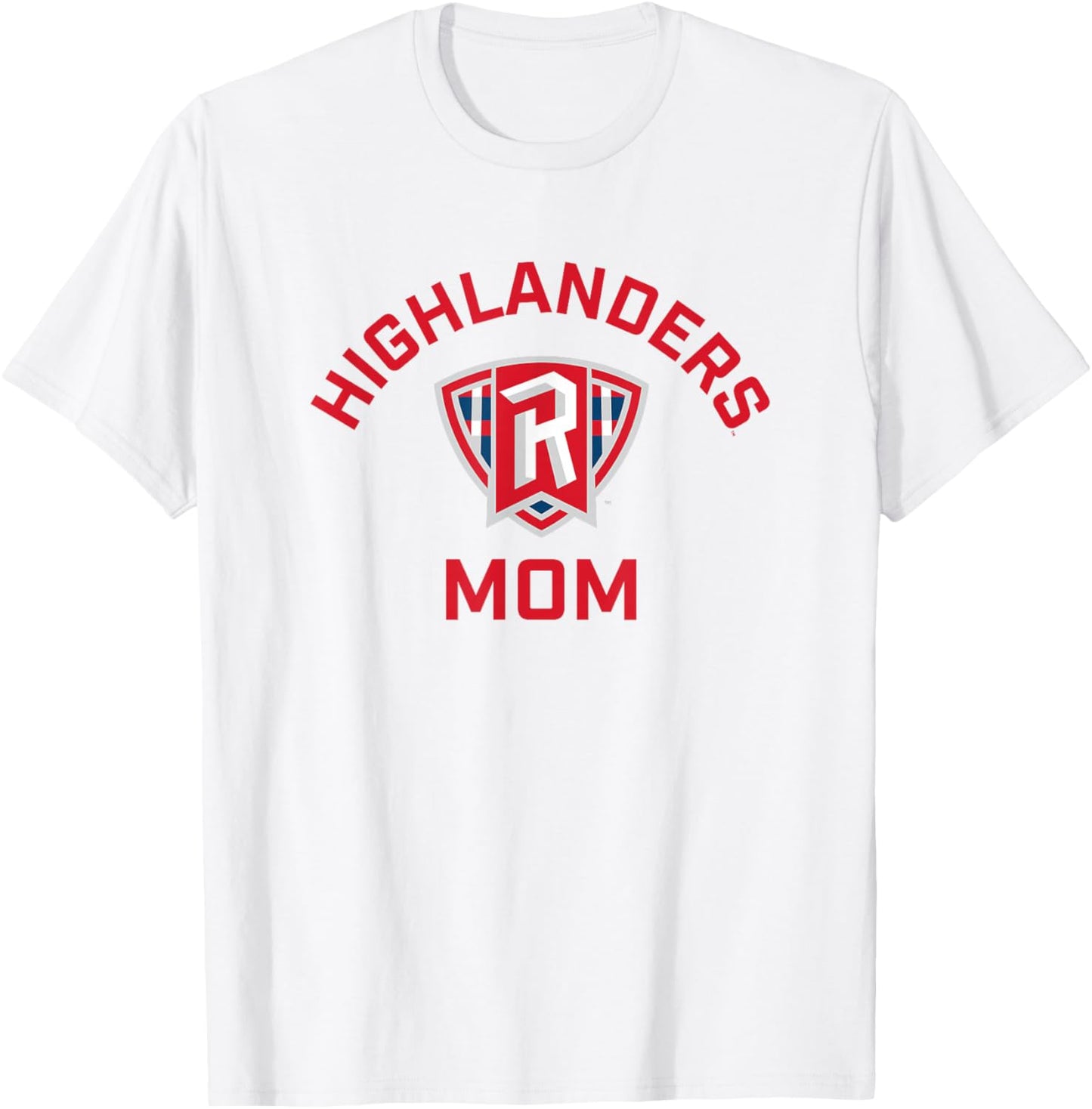 Radford University Highlanders Arched Mom T-Shirt - T-Shirt | White