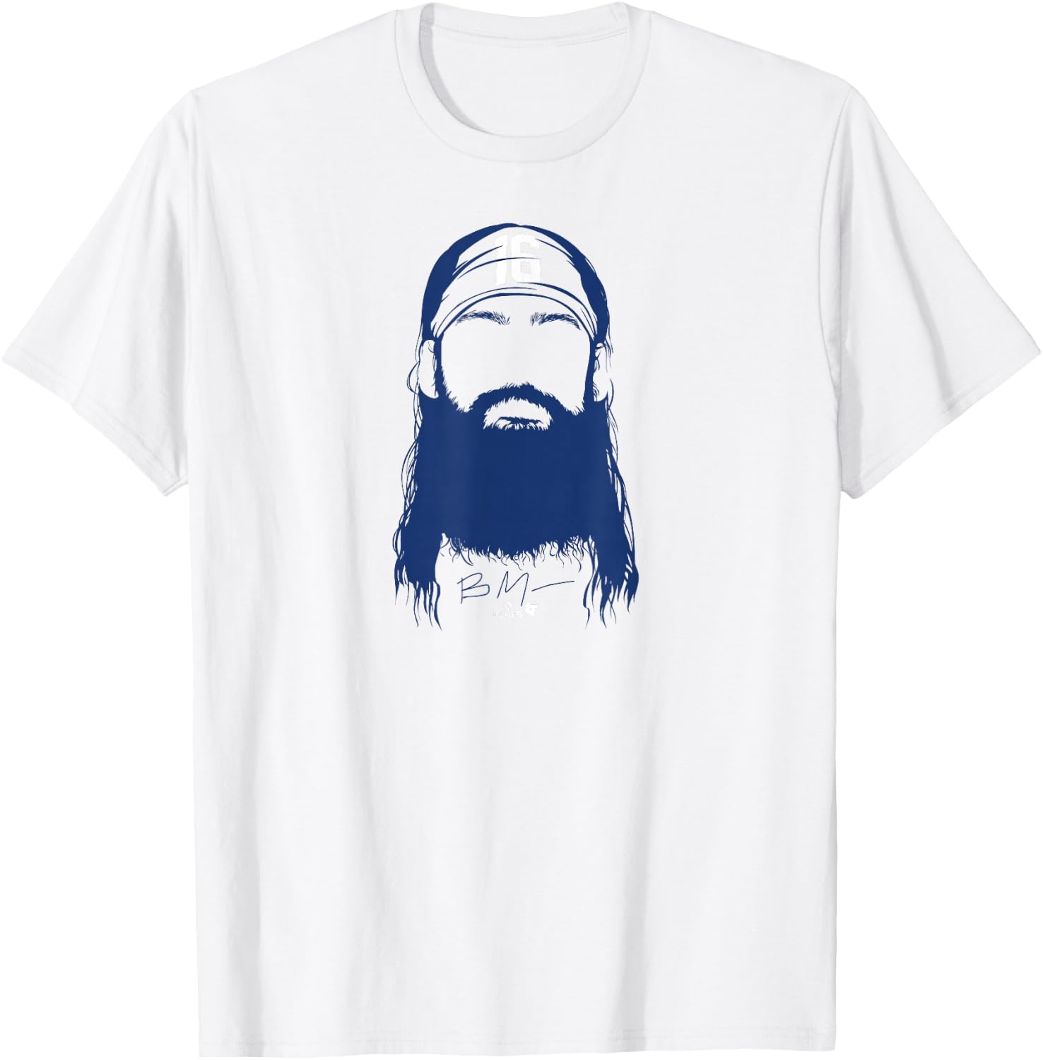 Brandon Marsh - Philly Beard (Red) - Philadelphia Baseball T-Shirt - T-Shirt | White