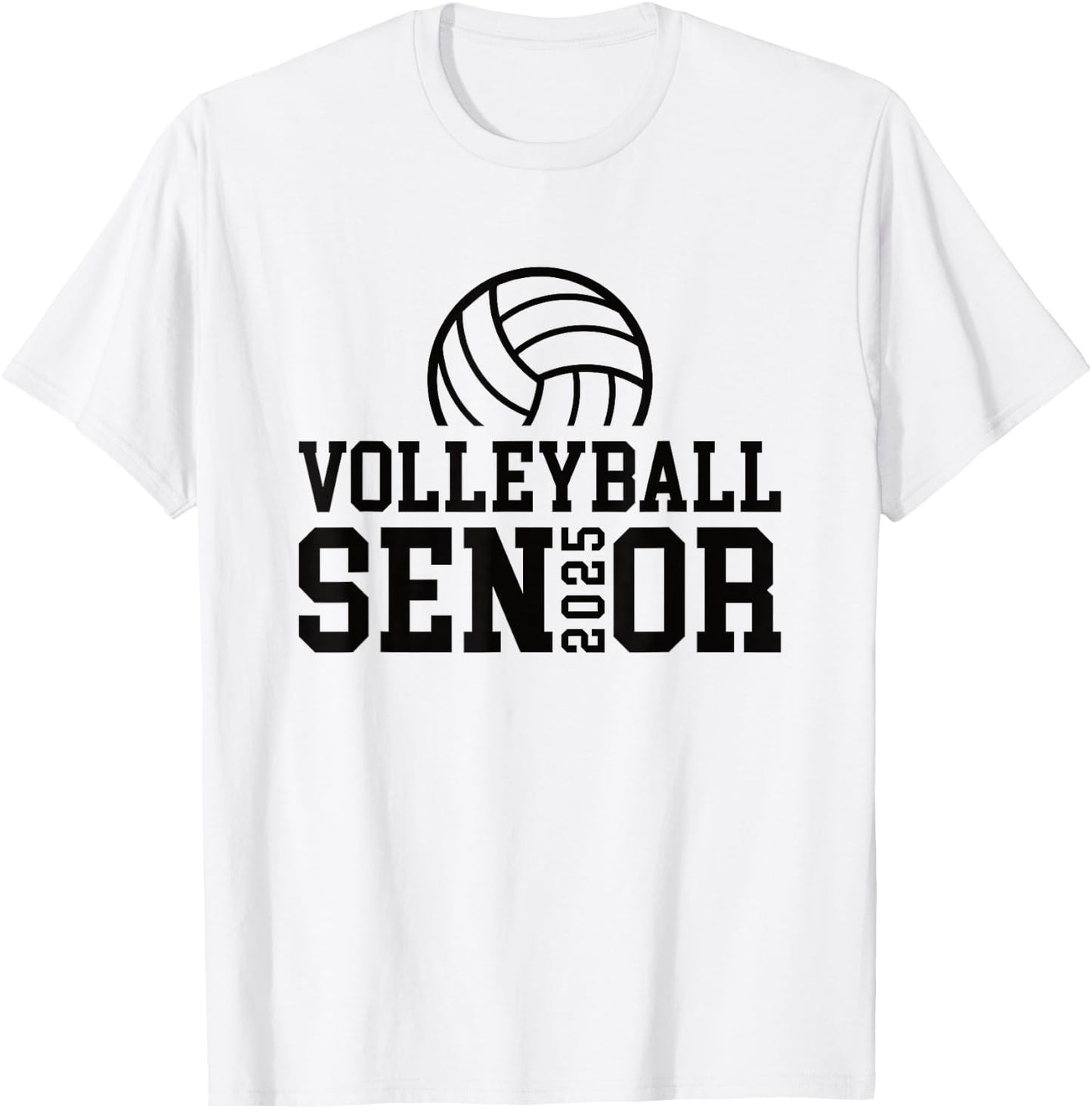 Class of 2025 Volleyball Senior Night T-Shirt - T-Shirt | White
