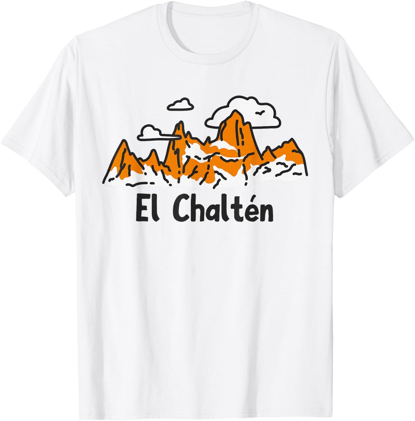 Mt. FITZ ROY Mountain Range EL CHALTEN T-Shirt - T-Shirt | White