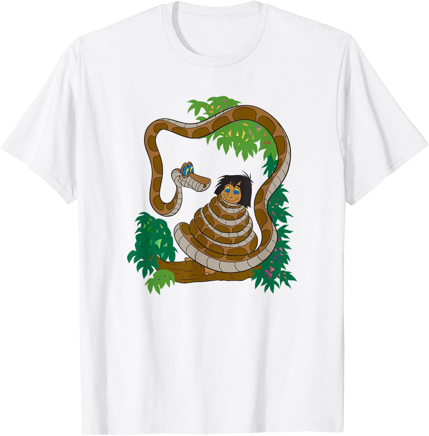 Disney The Jungle Book Mowgli & Kaa Hypnotize Poster T-Shirt - T-Shirt | White