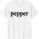 Salt and Pepper Matching Halloween Costumes 2024 Funny Lazy T-Shirt - T-Shirt | White
