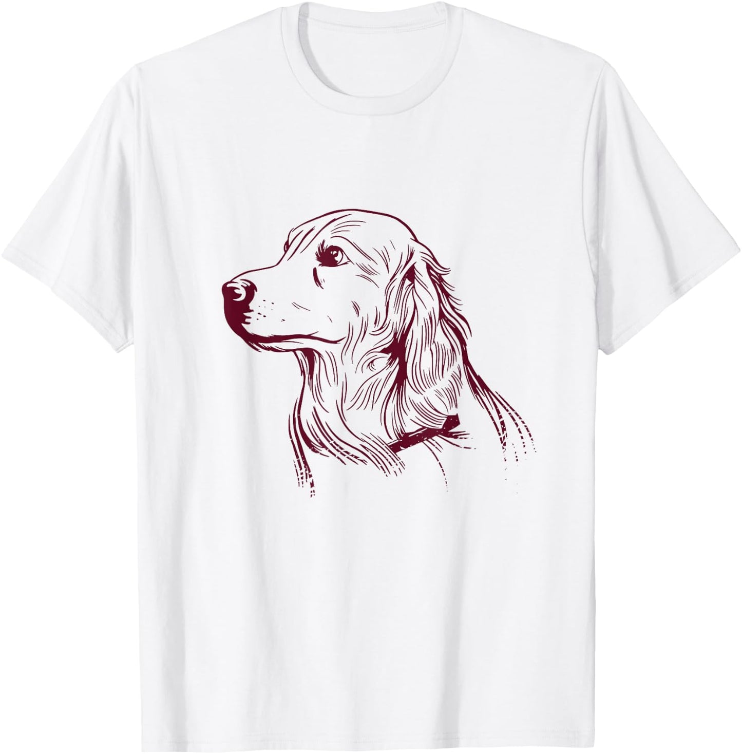 Golden Retriever Portrait Dog Owner Yellow Graphic T-Shirt - T-Shirt | White