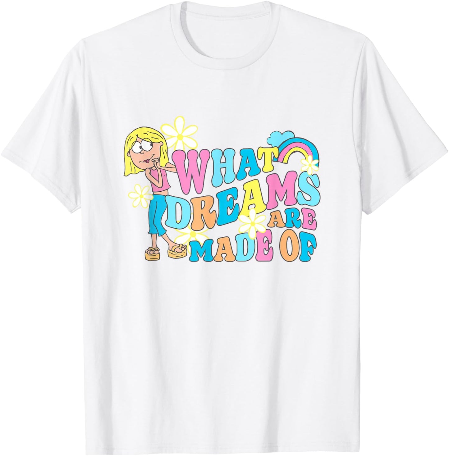 Disney Lizzy McGuire What Dreams Are Made Of Iconic Big Logo T-Shirt - T-Shirt | White