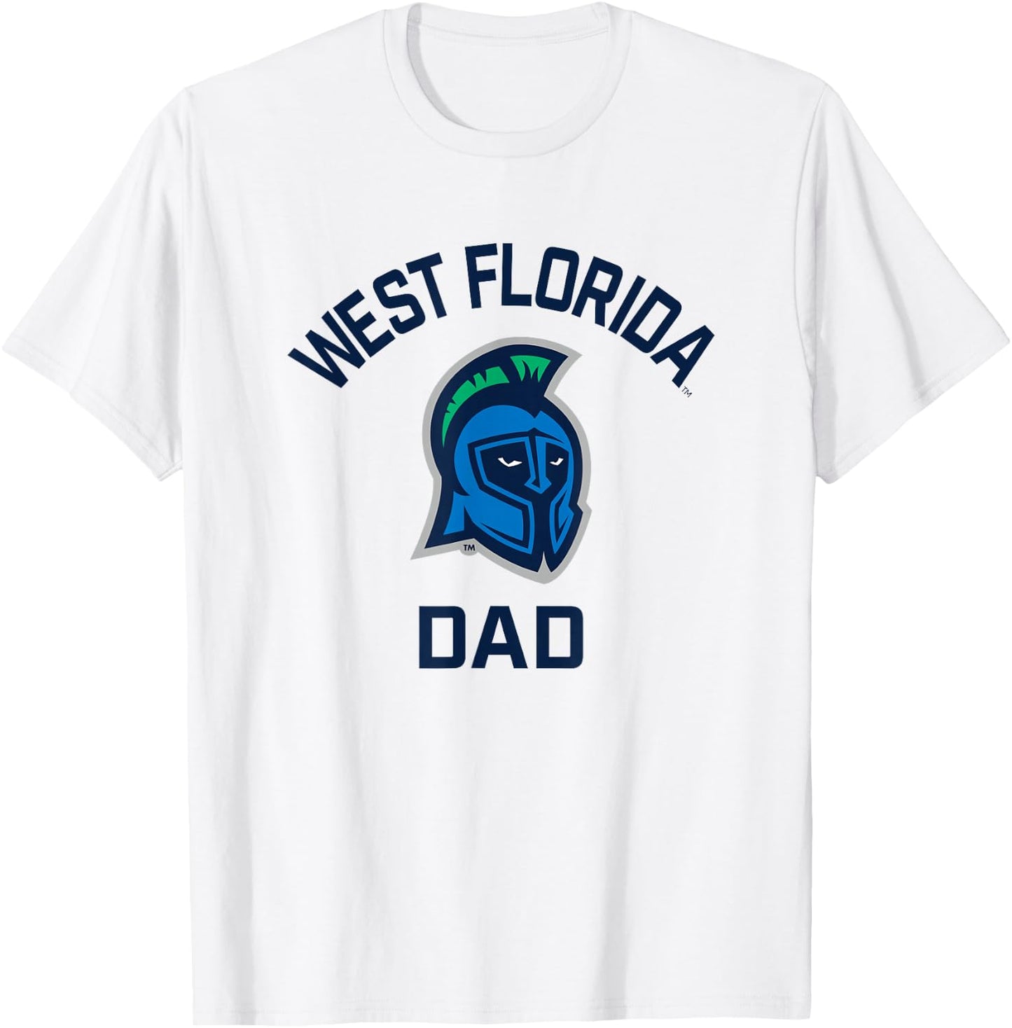 University of West Florida UWF Argonauts Arched Dad T-Shirt - T-Shirt | White
