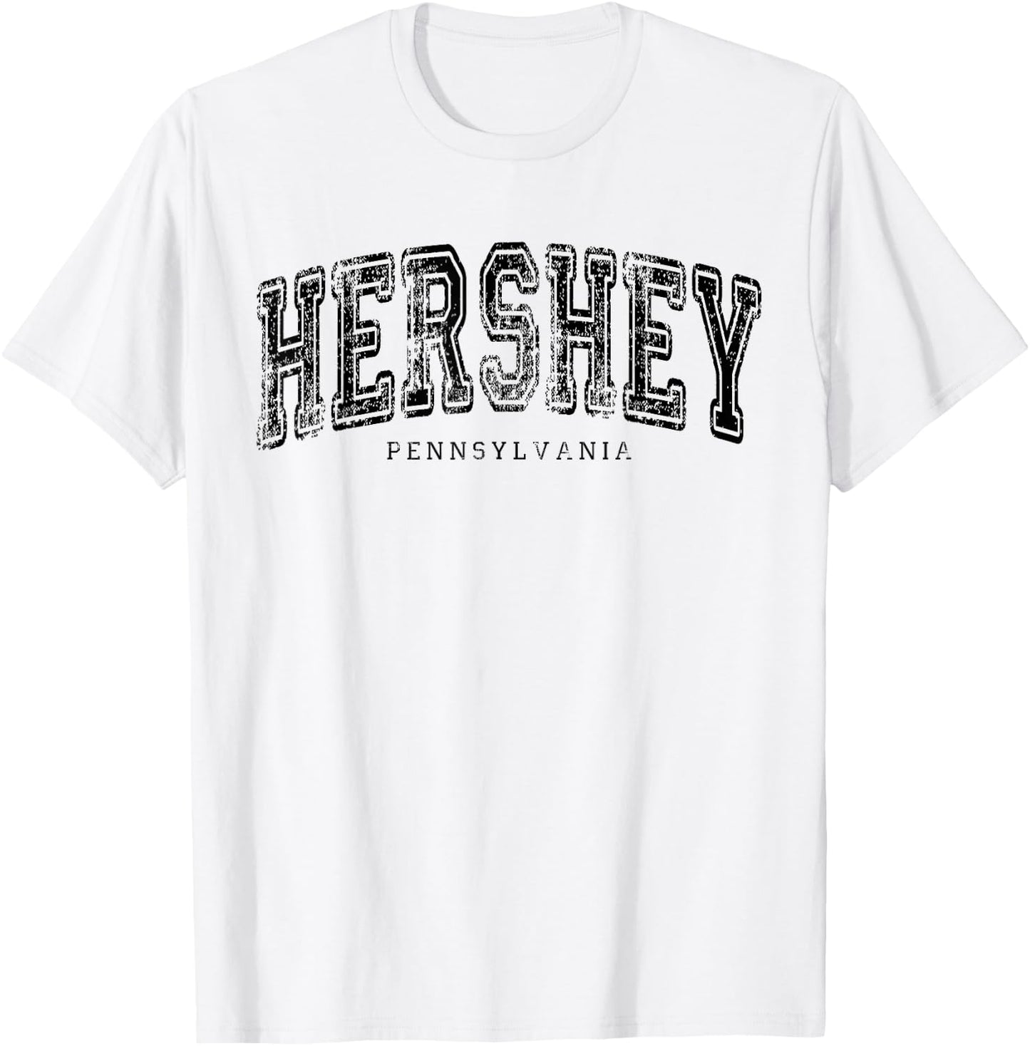 Hershey Pennsylvania Vintage Retro US City State Travel T-Shirt - T-Shirt | White