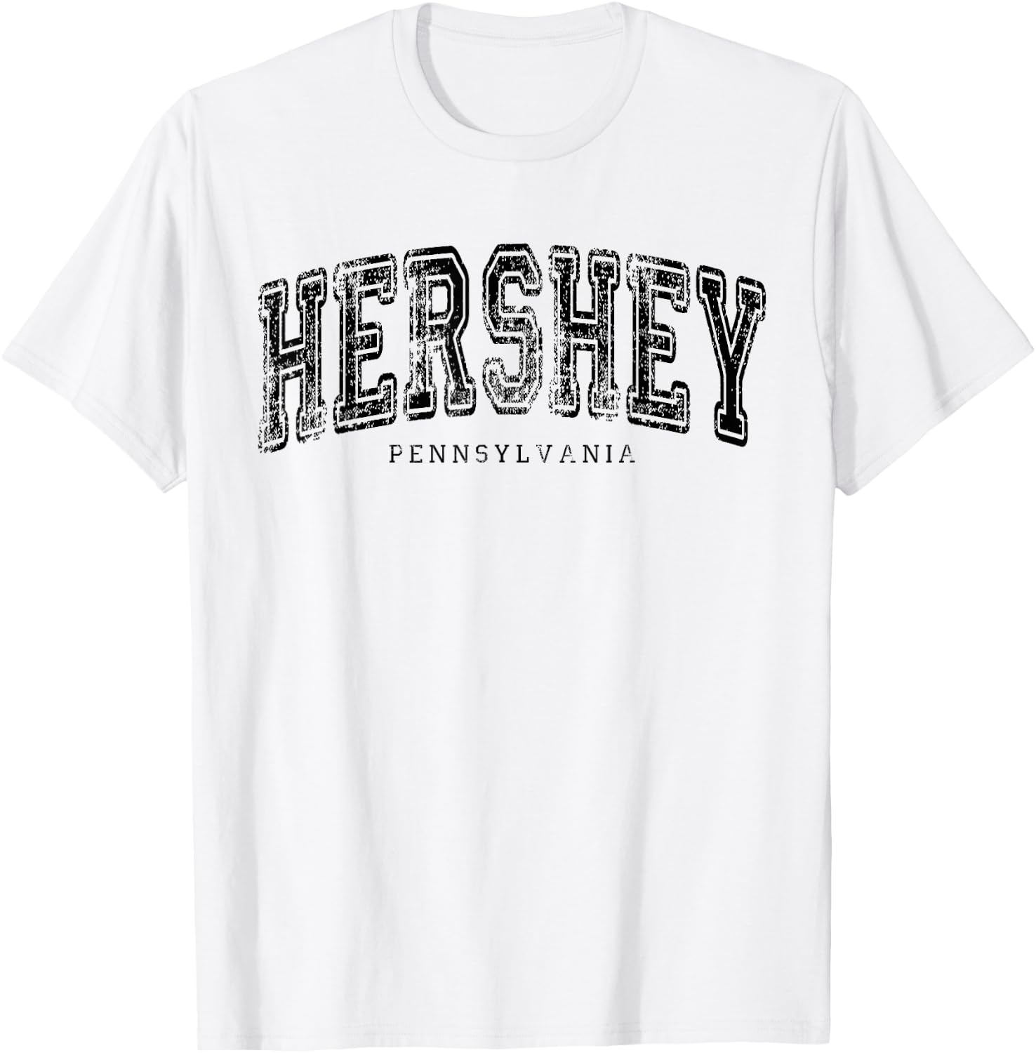 Hershey Pennsylvania Vintage Retro US City State Travel T-Shirt - T-Shirt | White