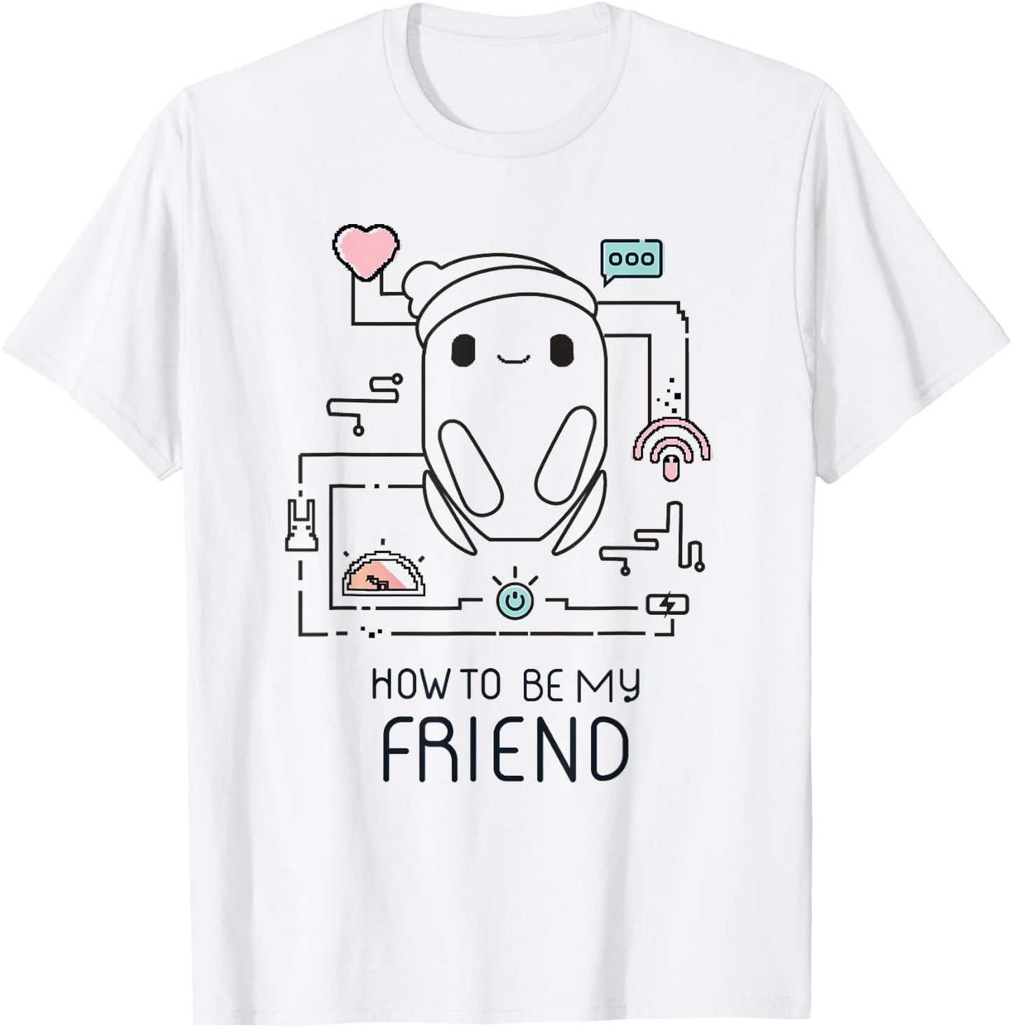 Ron's Gone Wrong B-Bot How to Be My Friend T-Shirt - T-Shirt | White