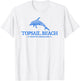 Topsail Beach North Carolina Dolphin Boys Girls Souvenir T-Shirt - T-Shirt | White