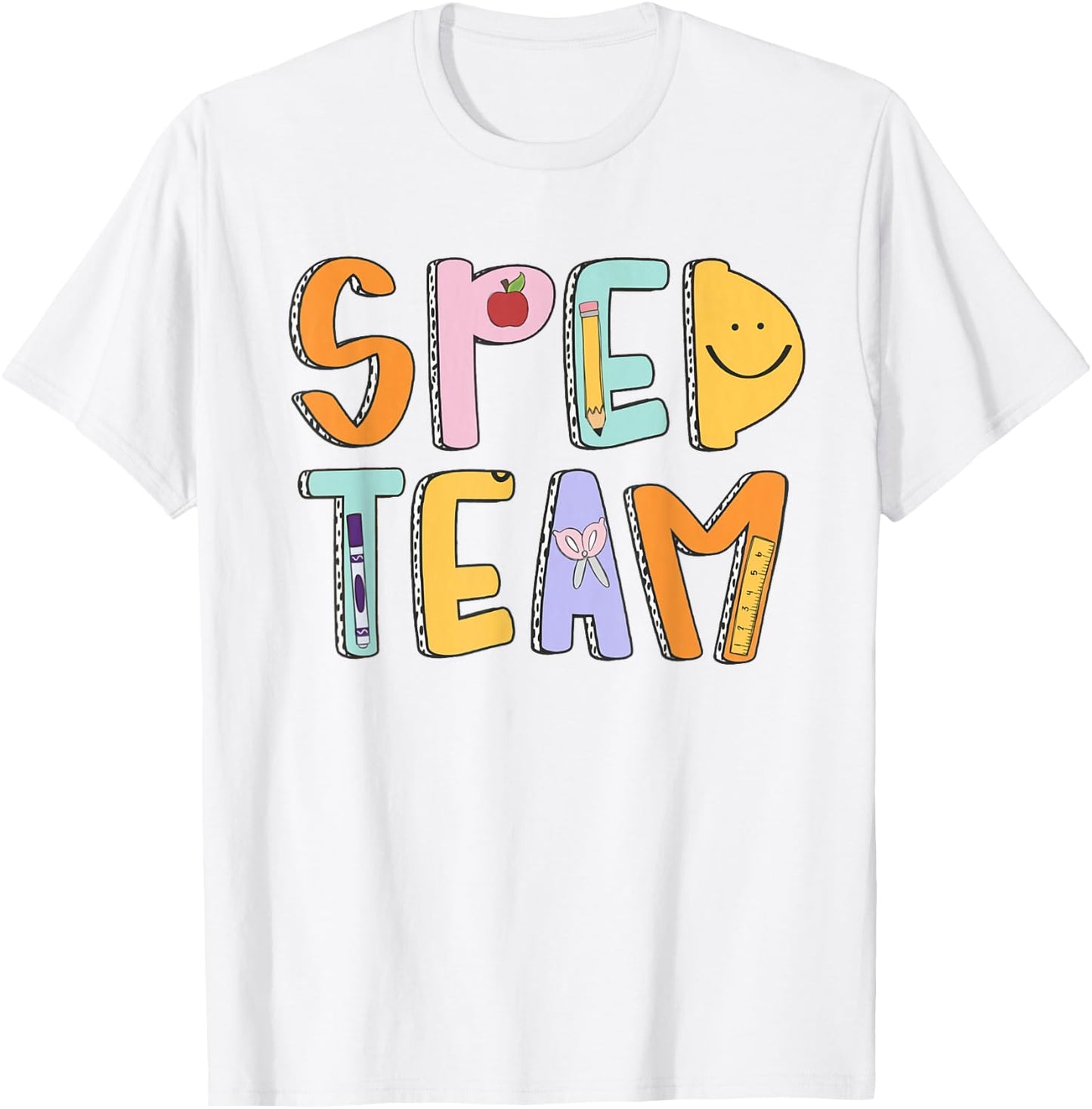 Women Special Education Teacher Back To School SPED Team T-Shirt - T-Shirt | White