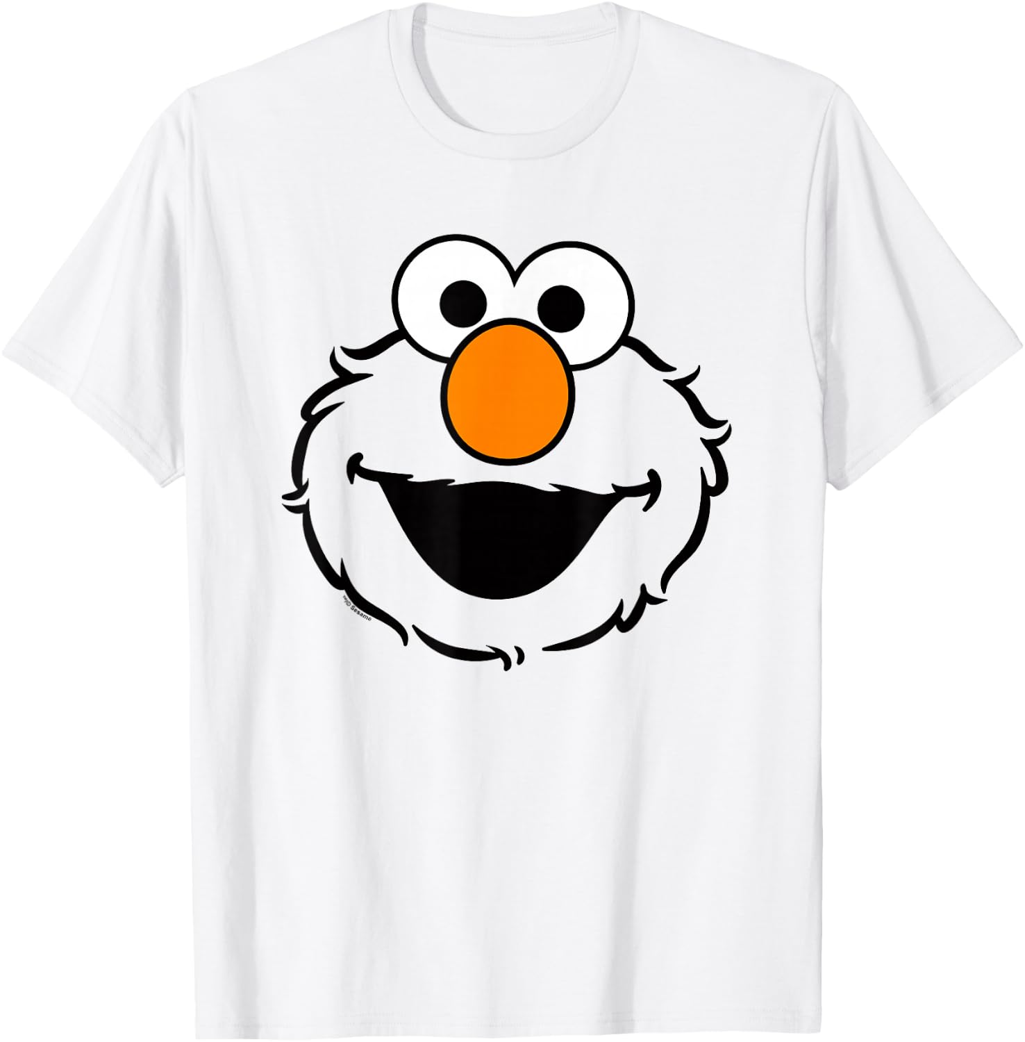 Sesame Street Elmo Full Face Halloween Costume T-Shirt - T-Shirt | White