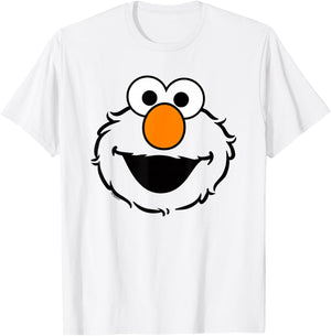 Sesame Street Elmo Full Face Halloween Costume T-Shirt - T-Shirt | White