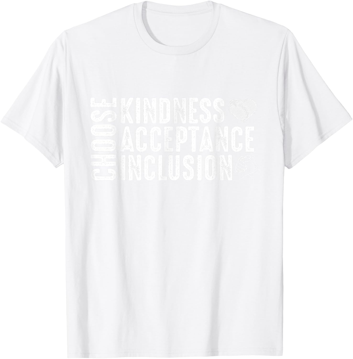 Choose Kindness Acceptation Inclusion Unity Day Orange Kids T-Shirt - T-Shirt | White