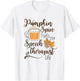 Speech Therapist Pumpkin Spice Latte SLP Fall Therapy Coffee T-Shirt - T-Shirt | White