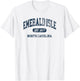 Emerald Isle North Carolina Est 1957 Retro Preppy Throwback T-Shirt - T-Shirt | White