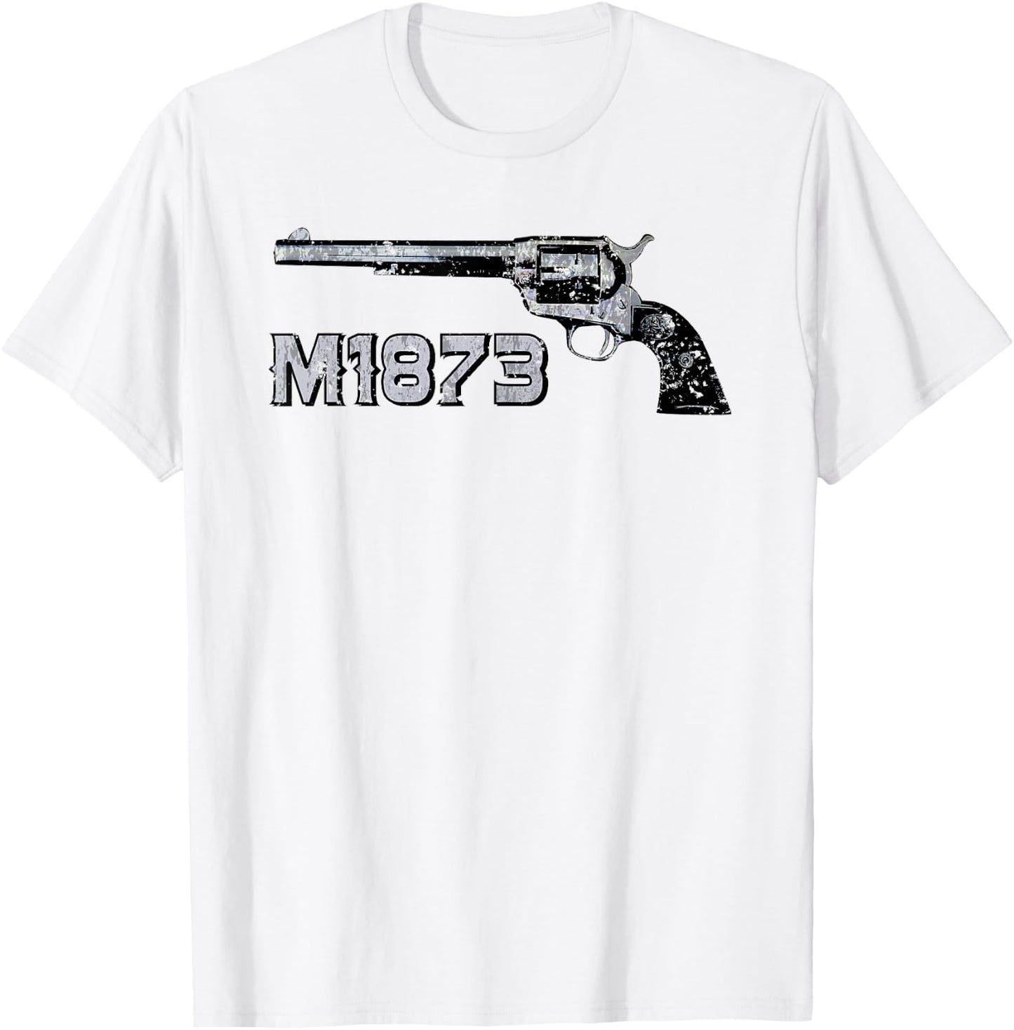 Revolver SAA M1873 Single Action Army T-Shirt - T-Shirt | White