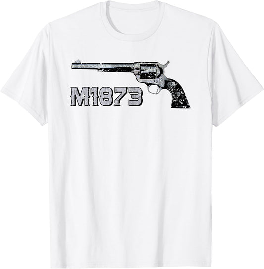 Revolver SAA M1873 Single Action Army T-Shirt - T-Shirt | White