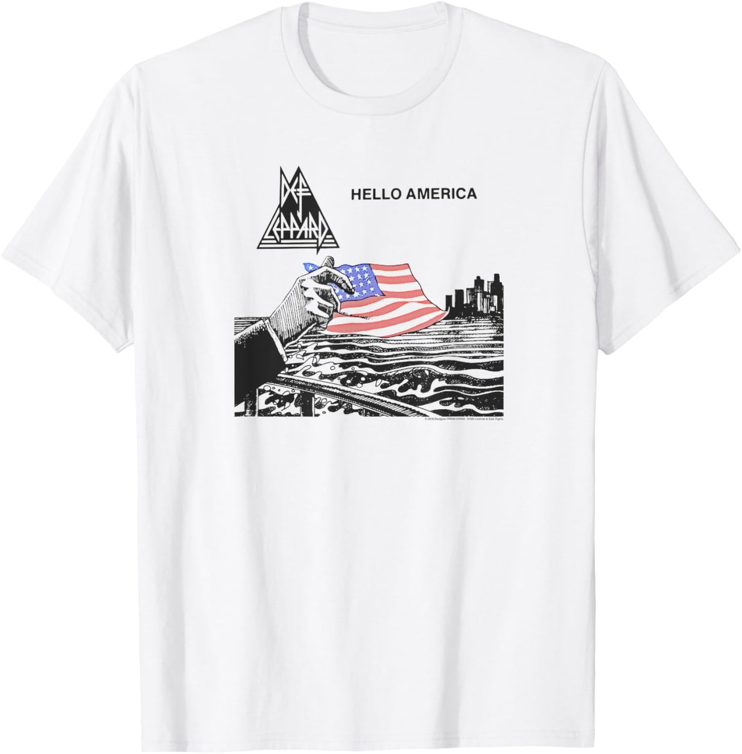 Def Leppard - Hello America T-Shirt - T-Shirt | White