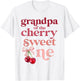 Grandpa of the Cherry Sweet One Coquette First Birthday 1st T-Shirt - T-Shirt | White