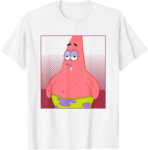 SpongeBob SquarePants Drooling Patrick Star Portrait T-Shirt - T-Shirt | White