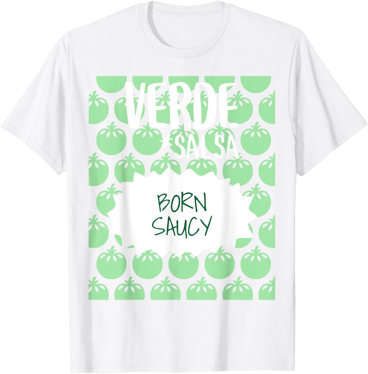 Salsa Verde Hot Sauce Packet Group Halloween Costume Team T-Shirt - T-Shirt | White