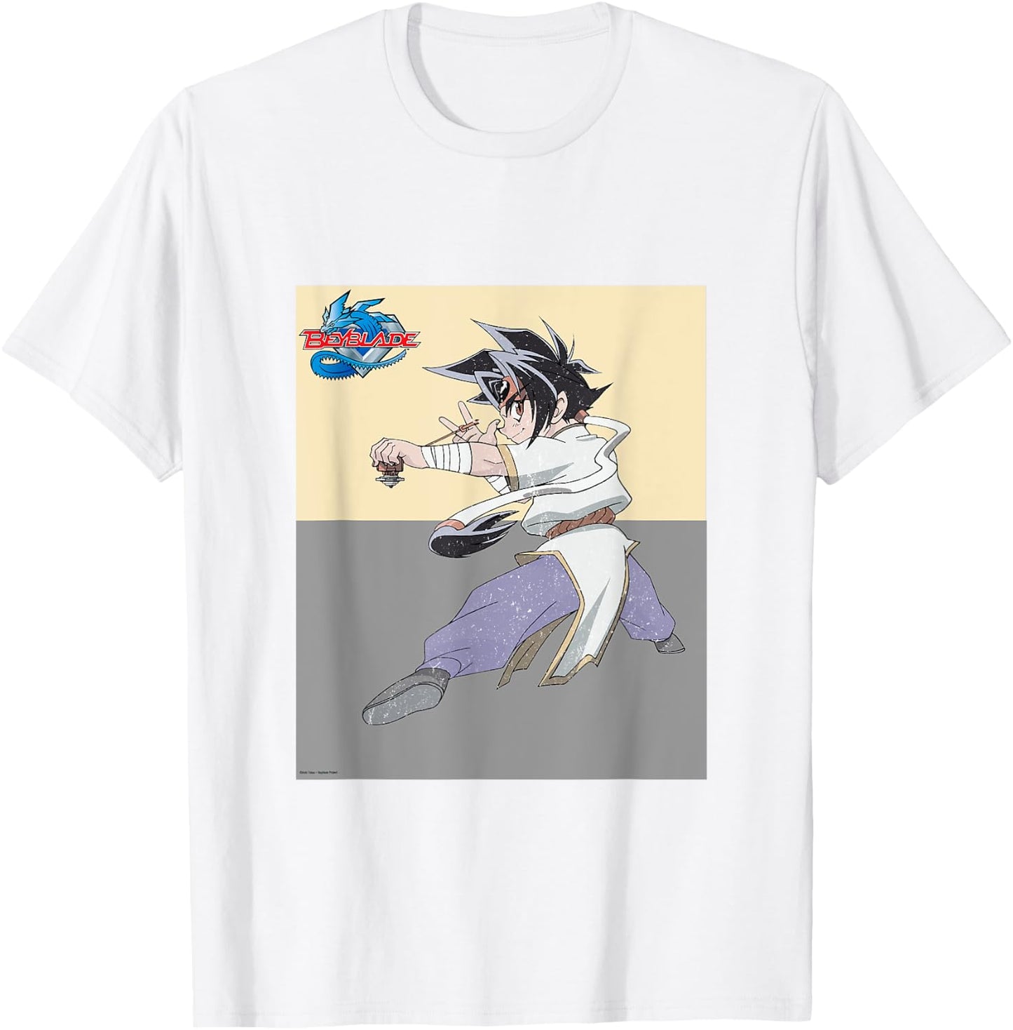 Beyblade Ray Vintage T-Shirt - T-Shirt | White
