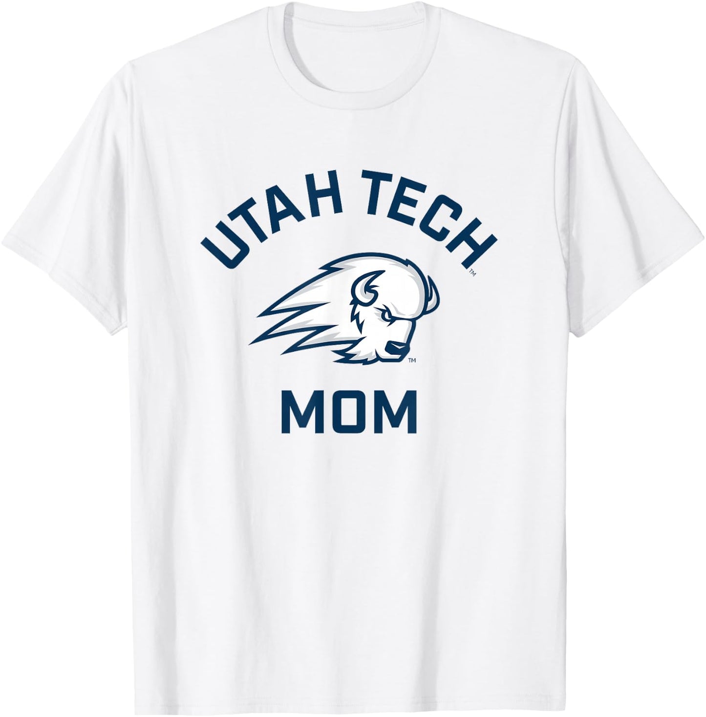 Utah Tech Trailblazers Arched Mom T-Shirt - T-Shirt | White