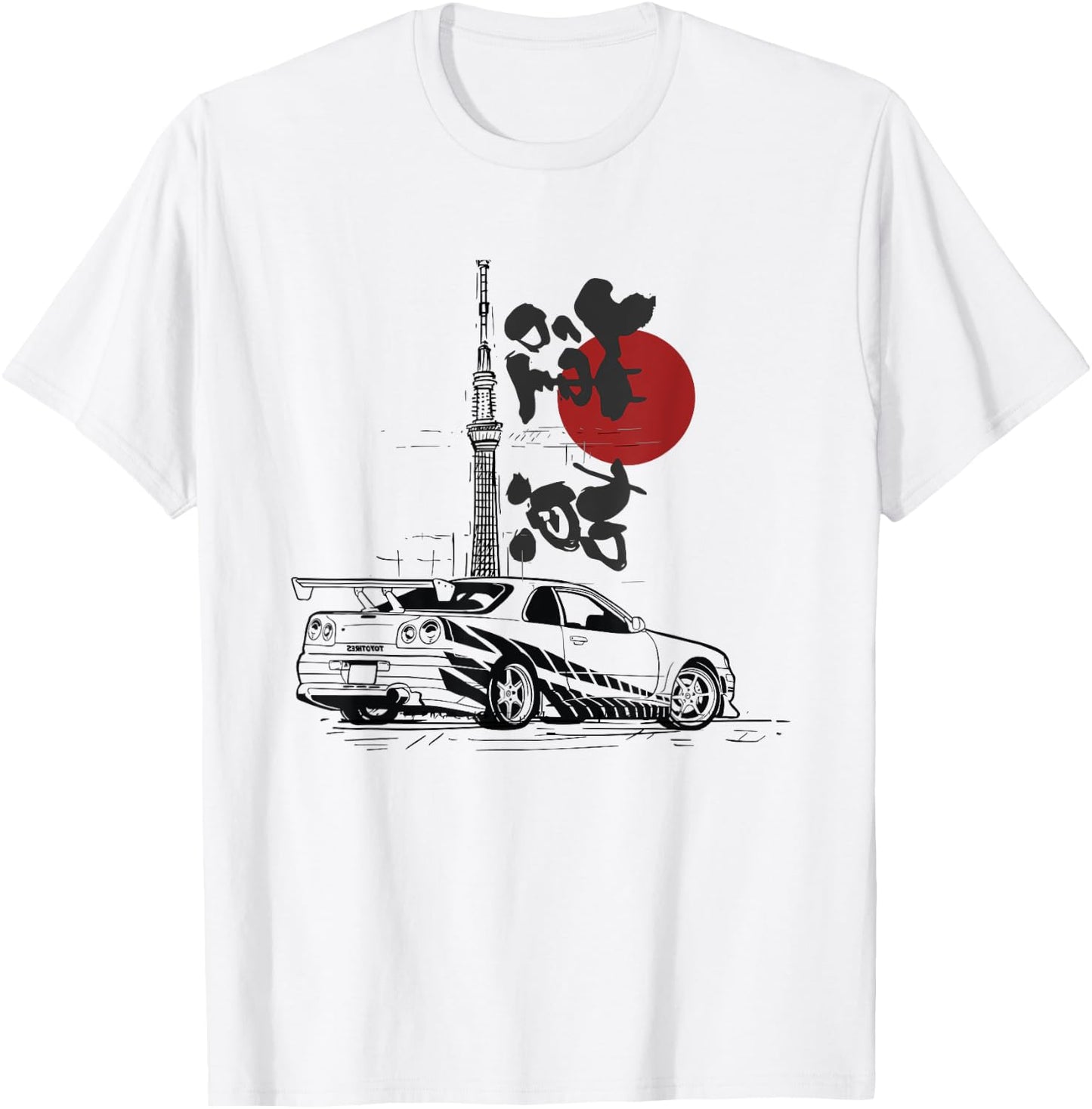 90's Japan Legend R34 Skyline Drift King Car Enthusiast T-Shirt - T-Shirt | White