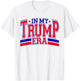 In My Trump Era Retro Groovy Trump 2024 4th July Patriotic T-Shirt - T-Shirt | White