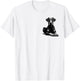 Cool Doberman with Floppy Ears - Lying Pose on Chest T-Shirt - T-Shirt | White