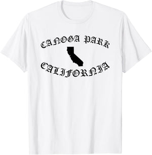 Canoga Park California Bear Retro 818 San Fernando Valley T-Shirt - T-Shirt | White