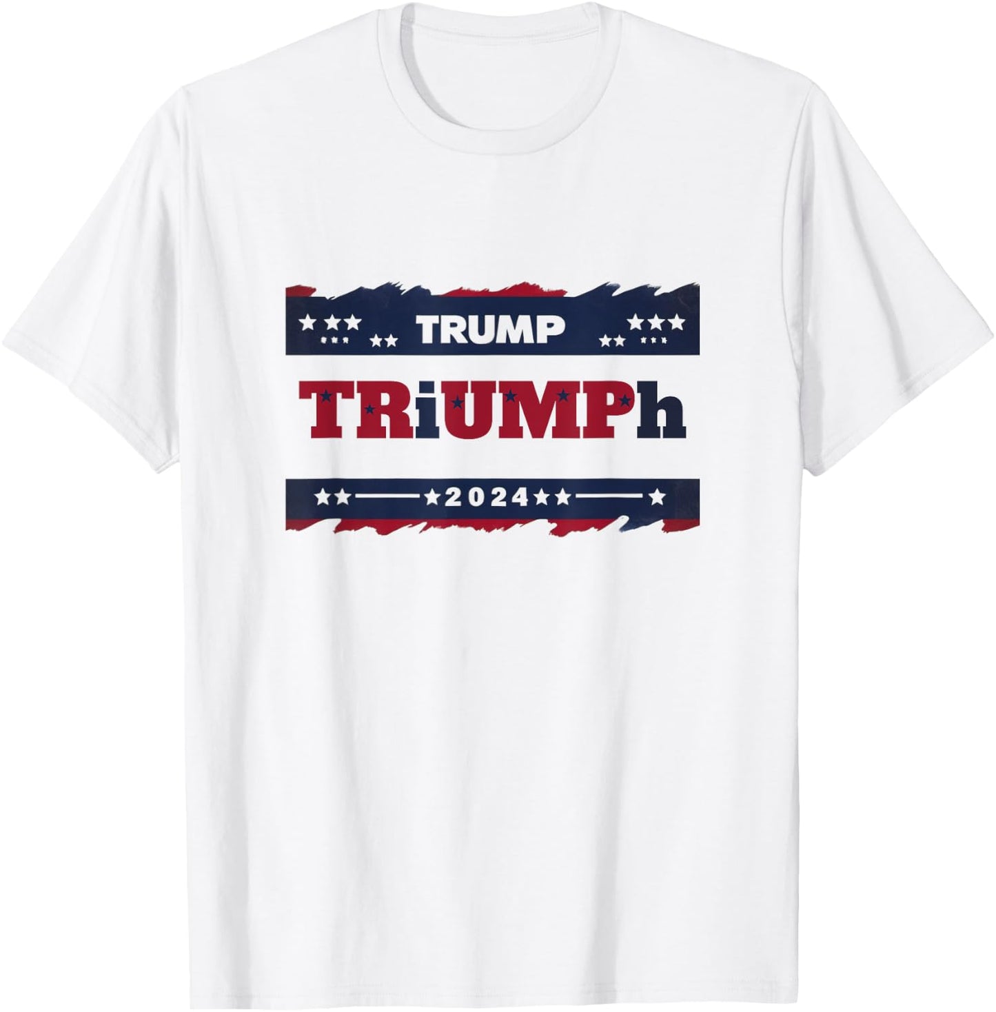 TRiUMPh 2024 Patriotic Shirt - Trump T-Shirt - T-Shirt | White