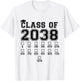 Class Of 2038 Grow With Me Graduation First Day of School T-Shirt - T-Shirt | White