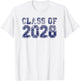 Class of 2028 Grow with Me Future Graduation Year T-Shirt - T-Shirt | White