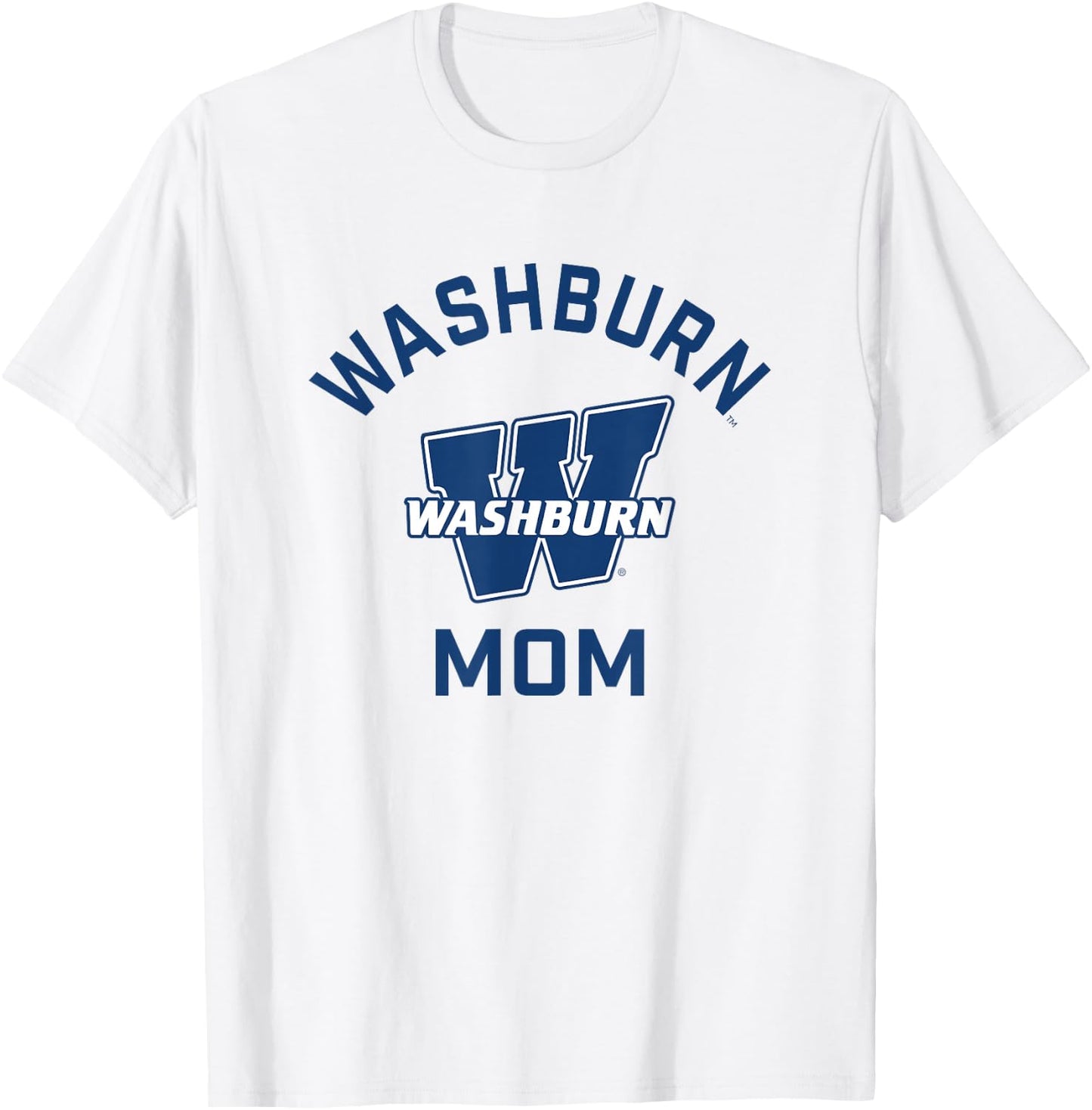Washburn University Ichabods Arched Mom T-Shirt - T-Shirt | White